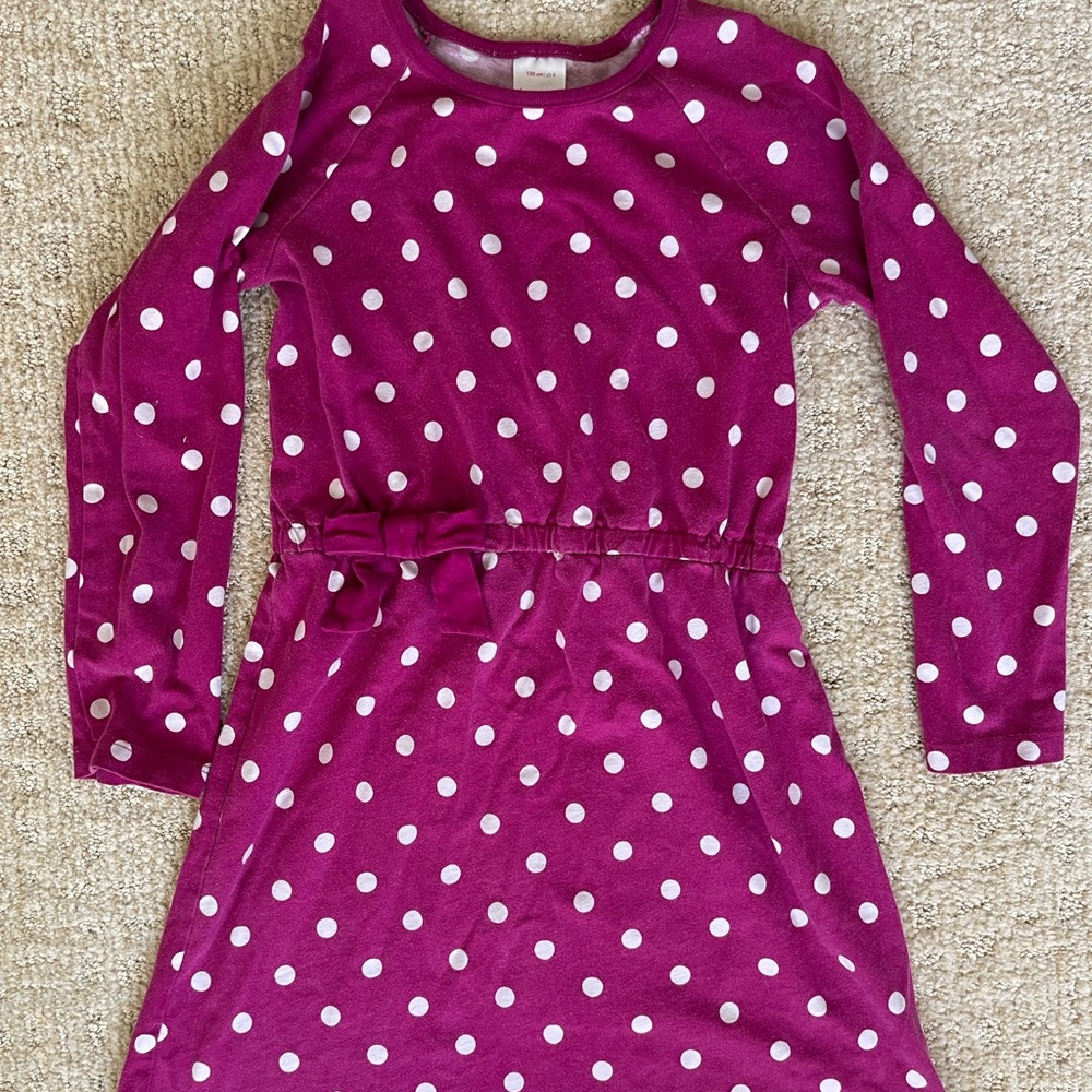 Hanna Andersson Polka Dot Dress size 8